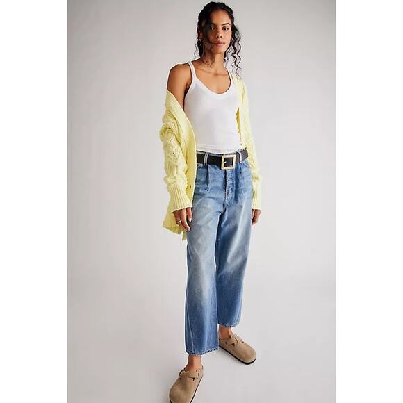 Free People x Sandrine Rose The Fred Jeans 26 Baggy Wide Leg Slouchy NWT Ret$228 - Picture 1 of 8